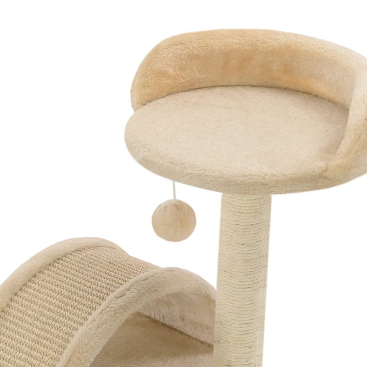 Cat Tree With Sisal Scratching Post And Brown