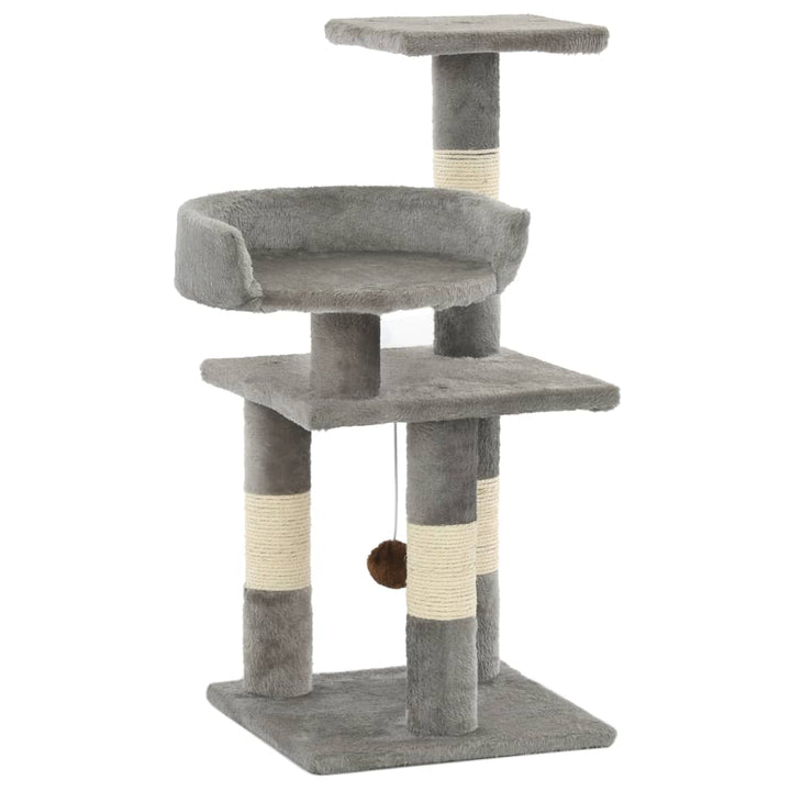 Cat Tree With Sisal Scratching Posts 65 Cm Beige