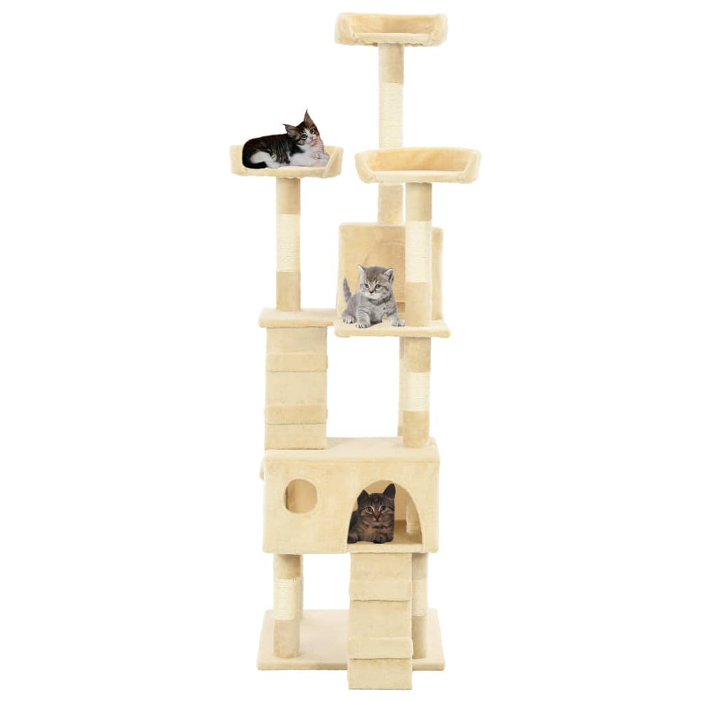 Cat Tree With Sisal Scratching Posts 170 Cm