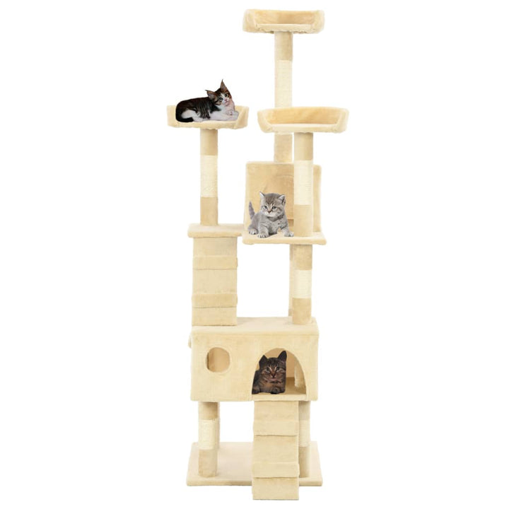 Cat Tree With Sisal Scratching Posts 170 Cm