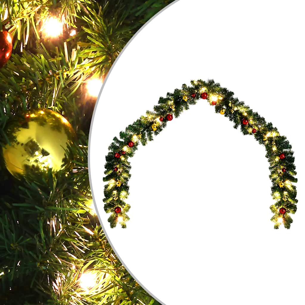 Christmas Garland With Led Lights