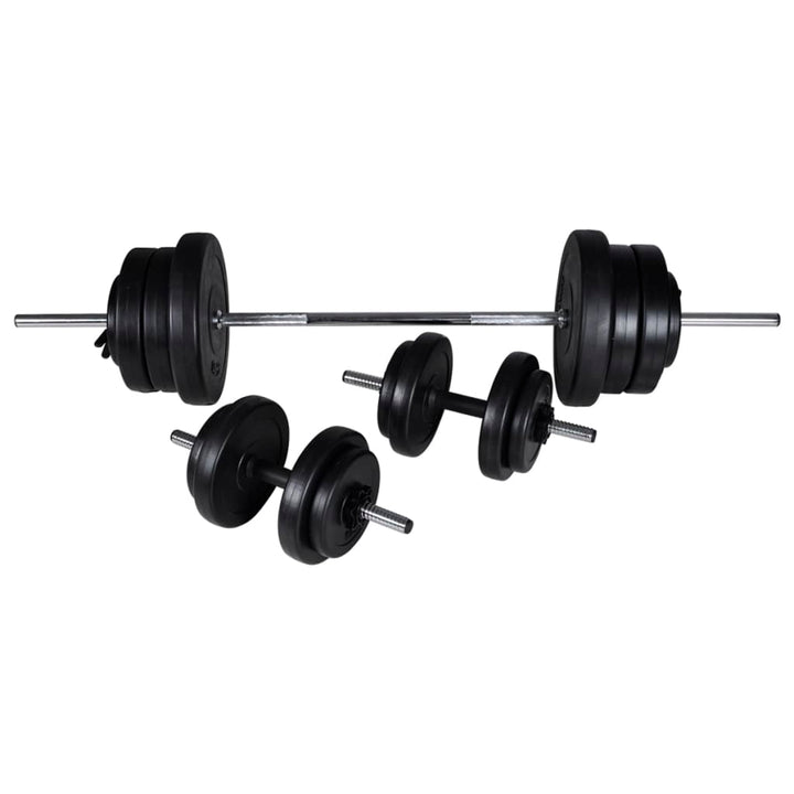 Workout Bench With Barbell And Dumbbell Set 60.5 Kg