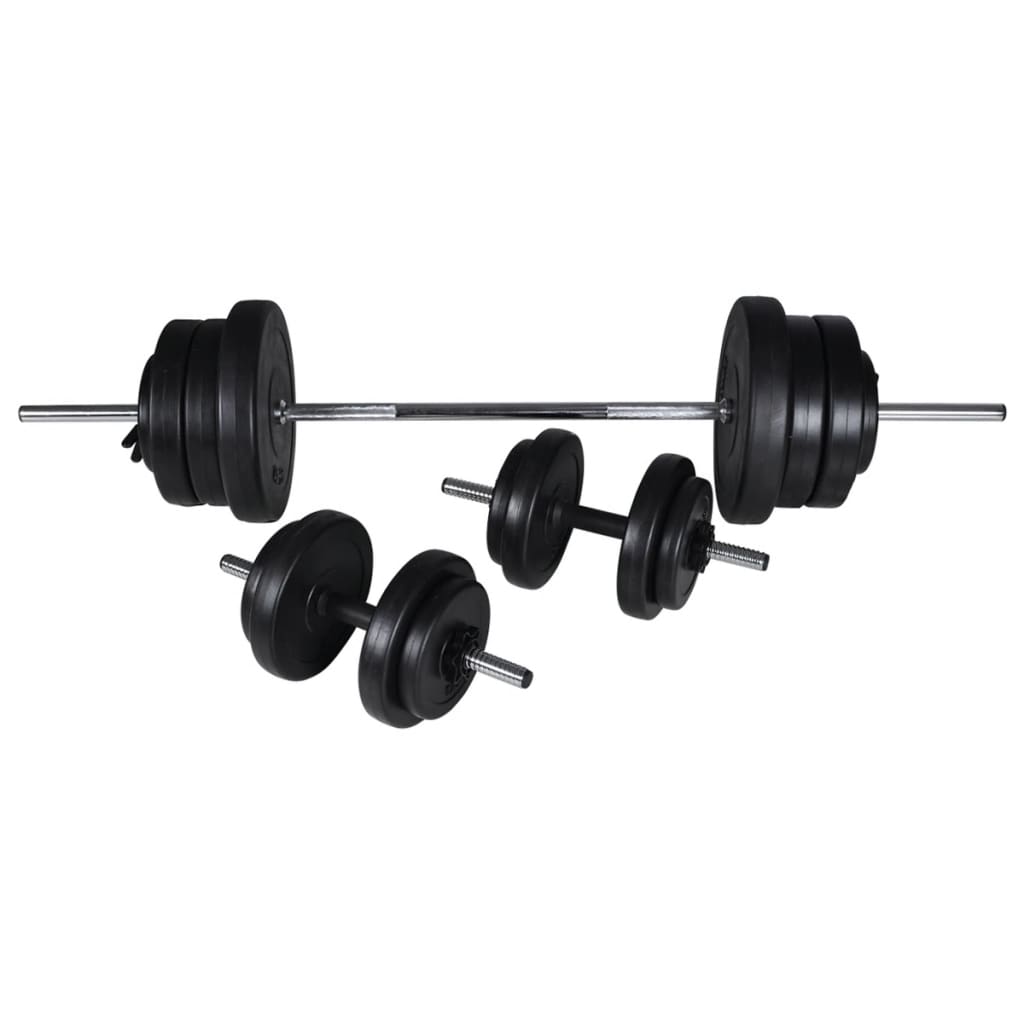 Workout Bench With Barbell And Dumbbell Set 60.5 Kg