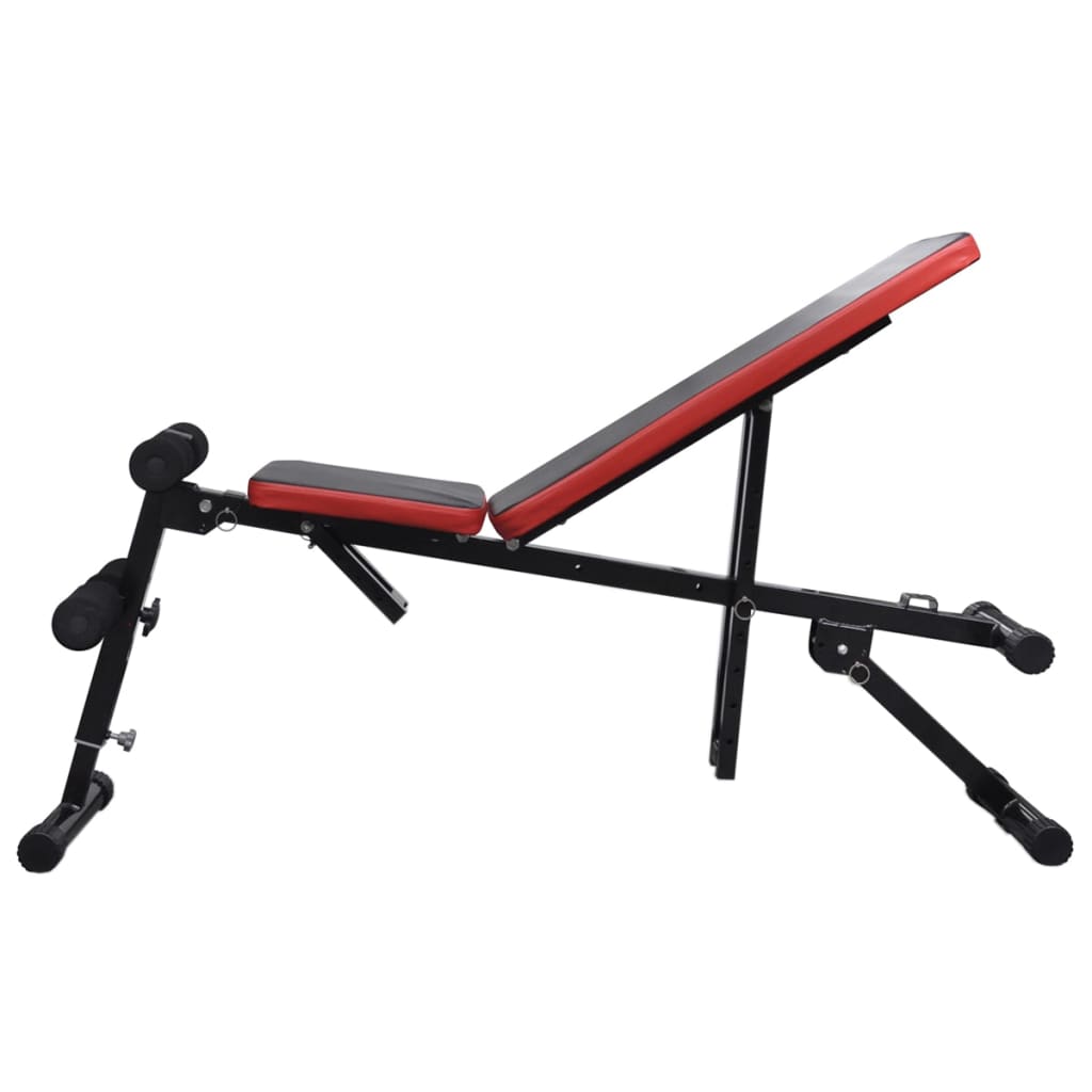 Adjustable Sit-Up Bench With Barbell And Dumbbell Set 30.5 Kg