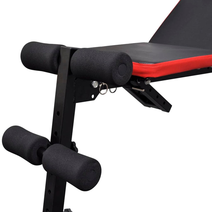 Adjustable Sit-Up Bench With Barbell And Dumbbell Set 30.5 Kg