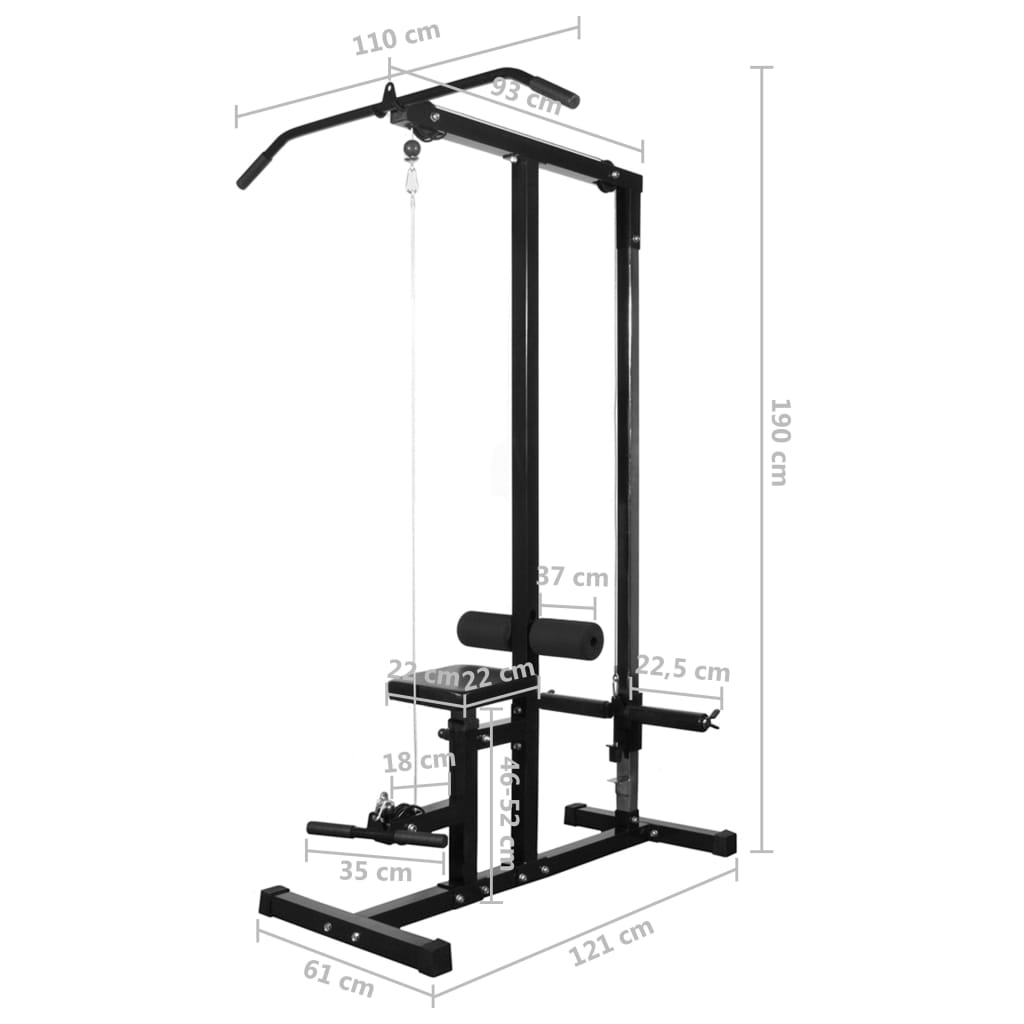 Power Tower With Barbell And Dumbbell Set