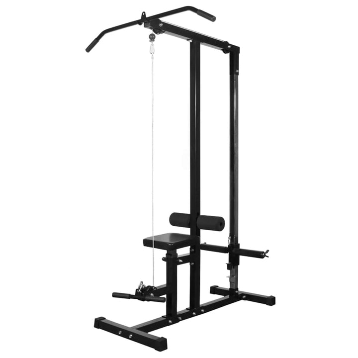 Power Tower With Barbell And Dumbbell Set