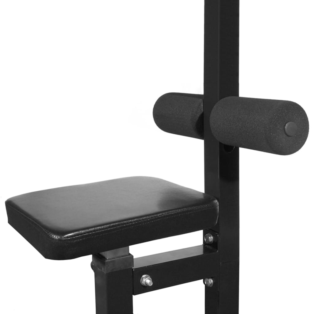 Power Tower With Barbell And Dumbbell Set