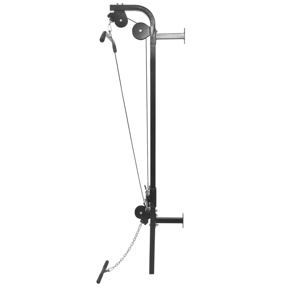 Wall-Mounted Power Tower With Barbell And Dumbbell Set 30.5 Kg