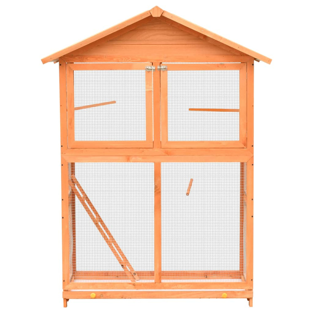 Bird Cage Solid Pine & Fir Wood 125.5X59.5X164 Cm