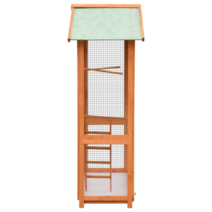 Bird Cage Solid Pine & Fir Wood 125.5X59.5X164 Cm