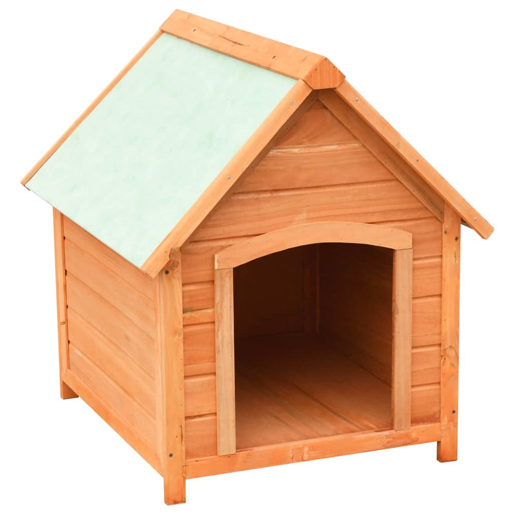 Dog House Solid Pine & Fir Wood 72X85X82 Cm