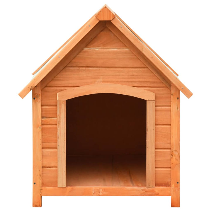 Dog House Solid Pine & Fir Wood 72X85X82 Cm