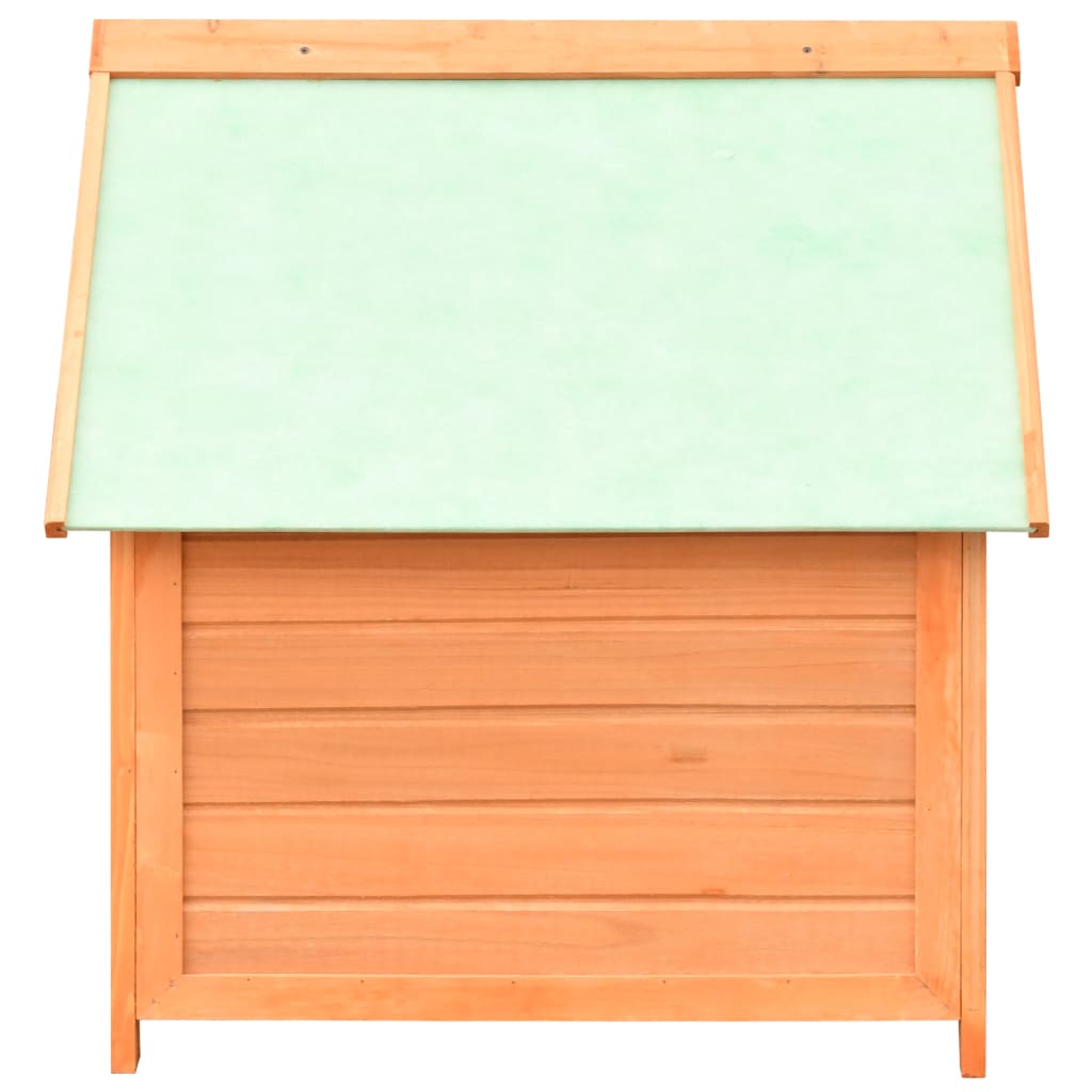 Dog House Solid Pine & Fir Wood 72X85X82 Cm