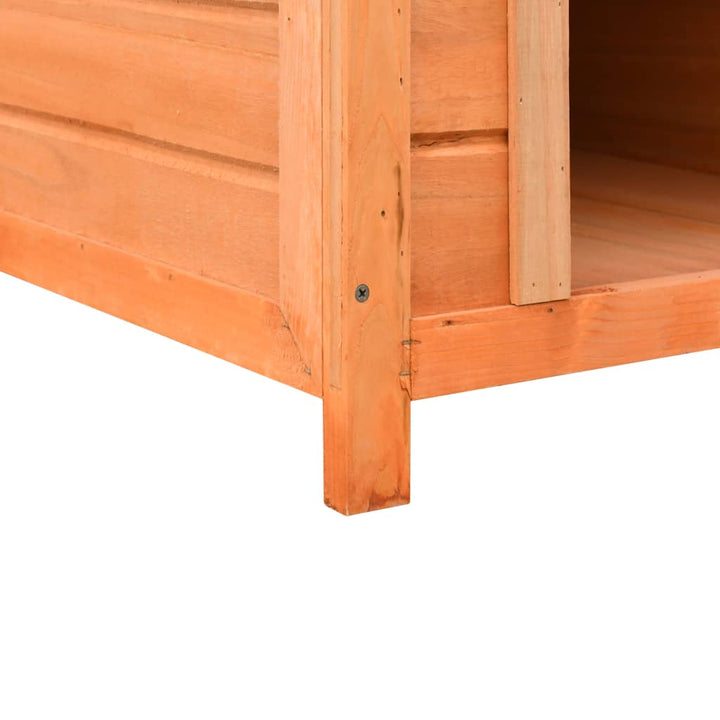 Dog House Solid Pine & Fir Wood 72X85X82 Cm