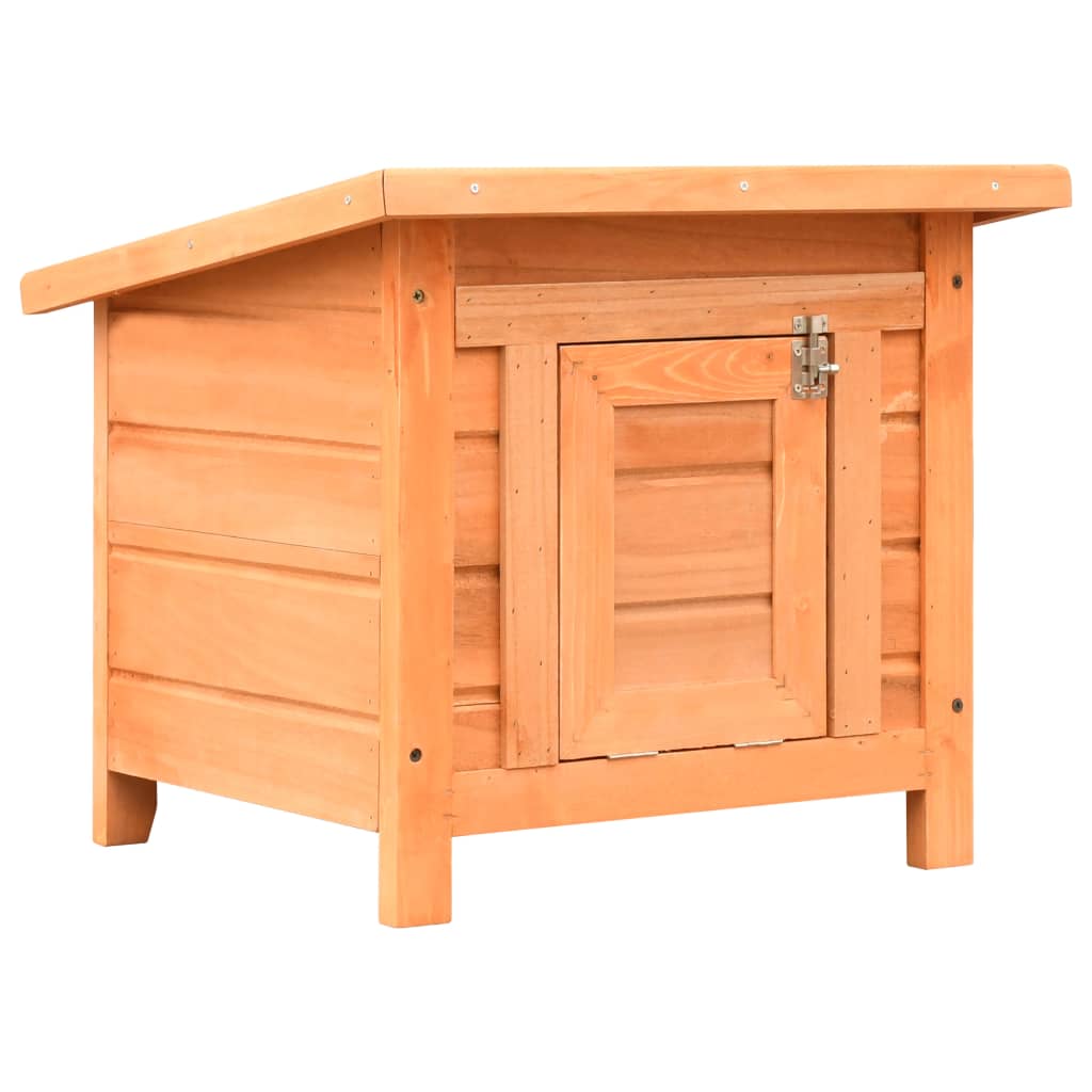 Cat House Solid Pine & Fir Wood 50X46X43.5 Cm