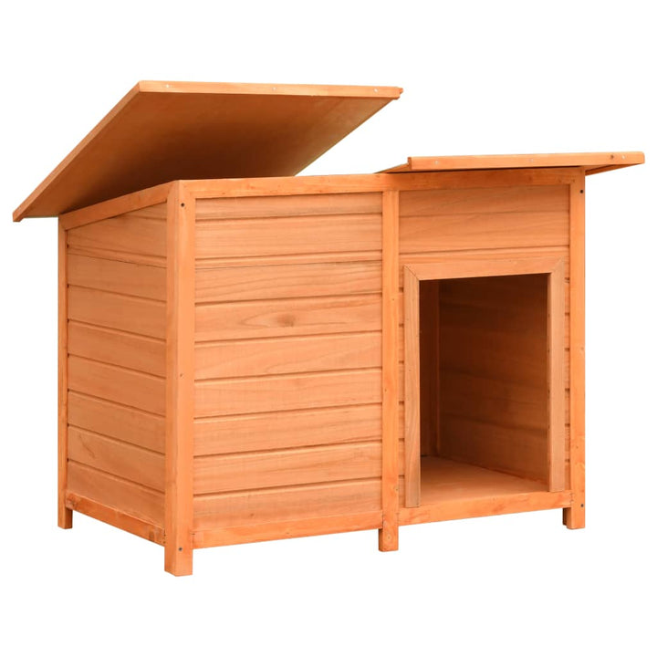 Dog Cage Solid Pine & Fir Wood 120X77X86 Cm