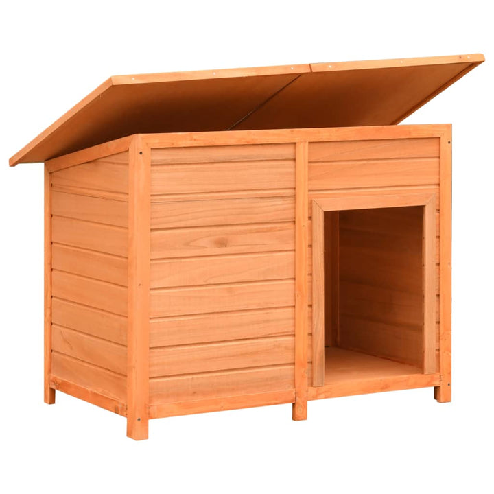 Dog Cage Solid Pine & Fir Wood 120X77X86 Cm