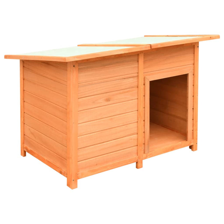 Dog Cage Solid Pine & Fir Wood 120X77X86 Cm