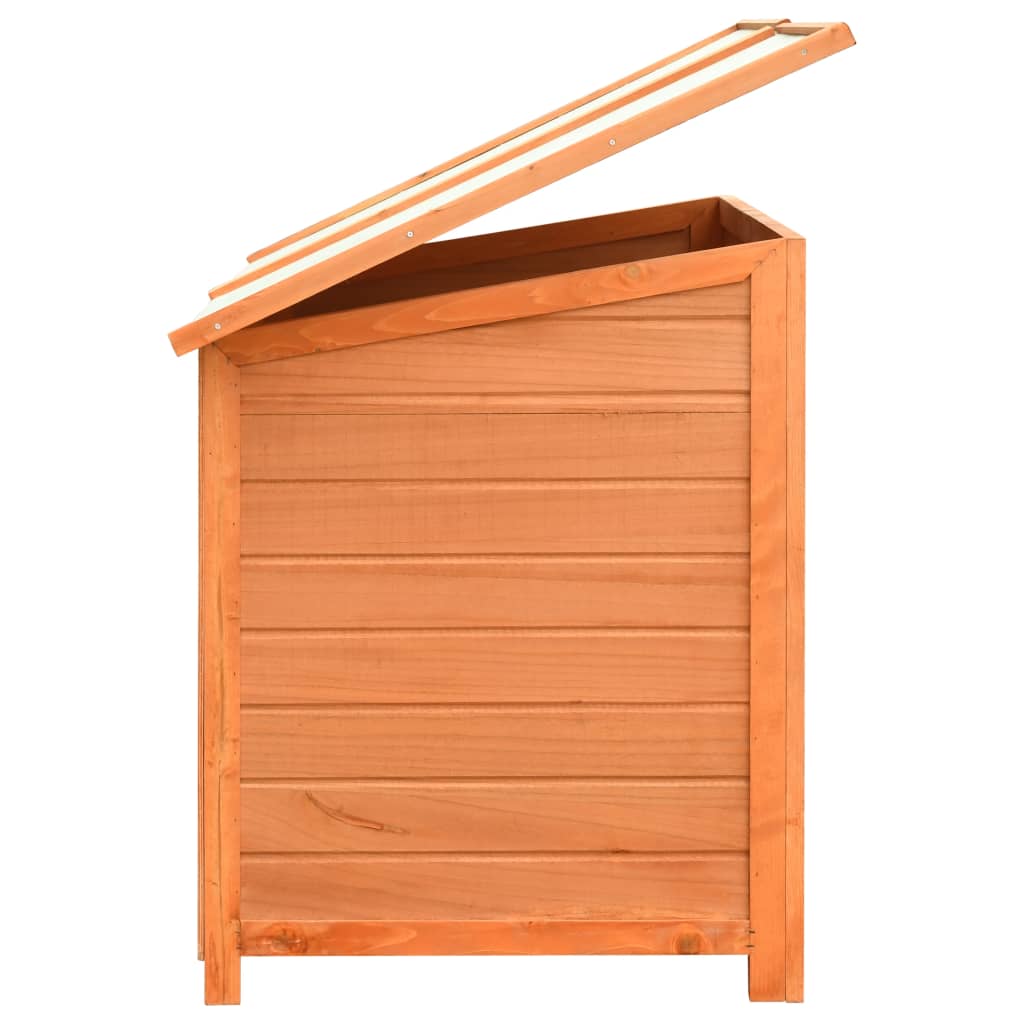 Dog Cage Solid Pine & Fir Wood 120X77X86 Cm