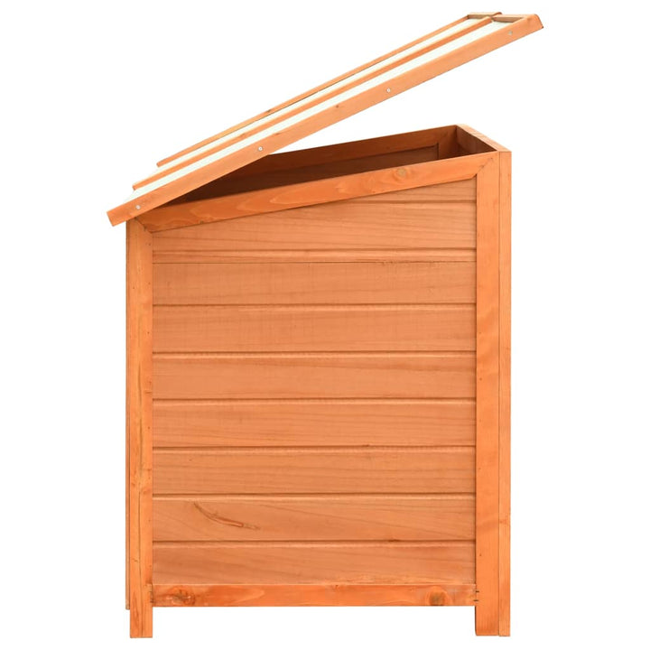 Dog Cage Solid Pine & Fir Wood 120X77X86 Cm
