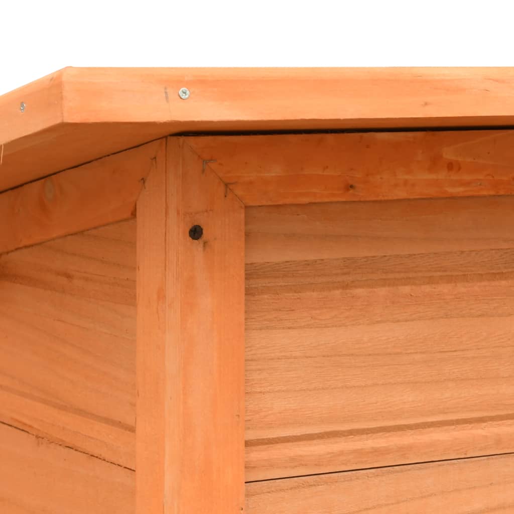 Dog Cage Solid Pine & Fir Wood 120X77X86 Cm