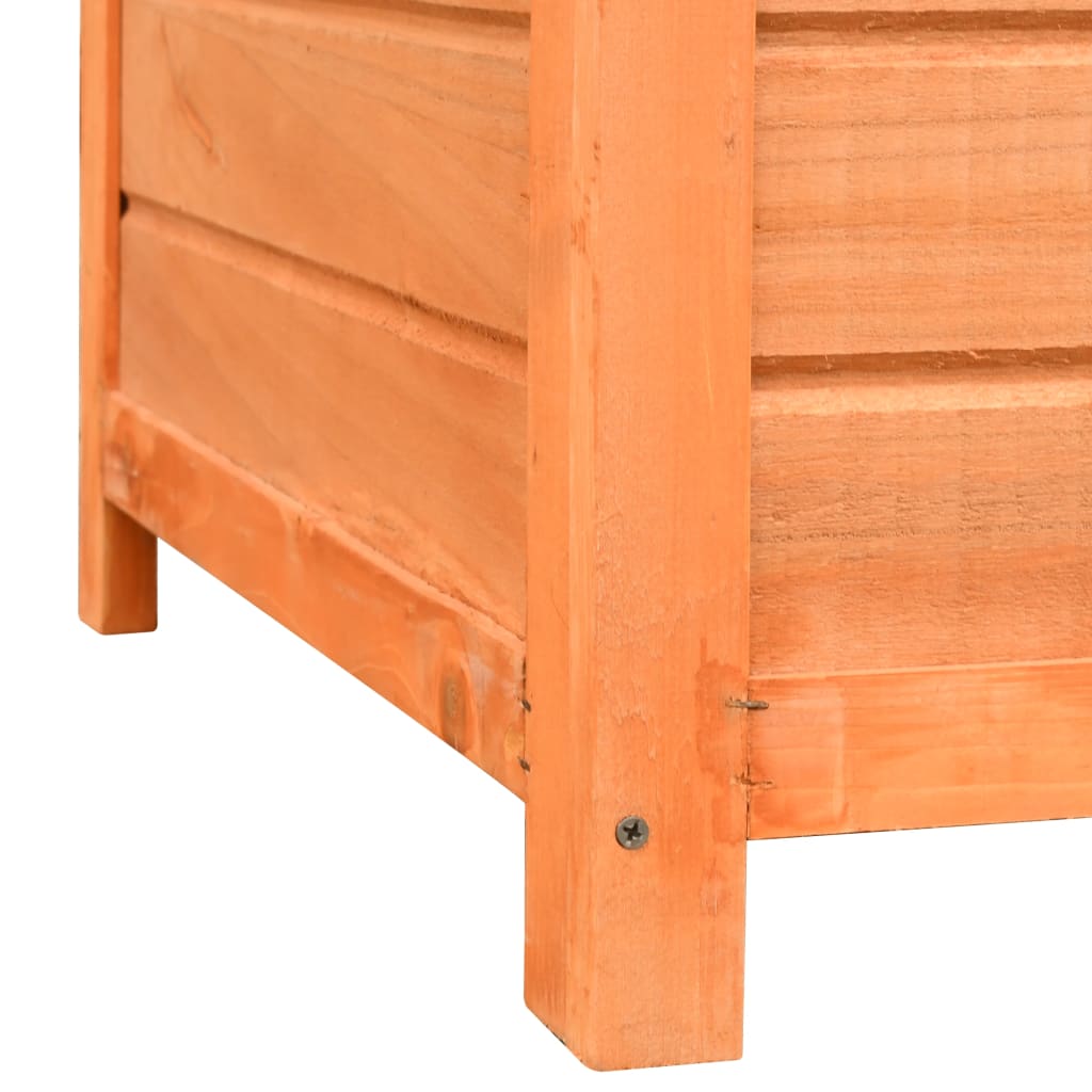 Dog Cage Solid Pine & Fir Wood 120X77X86 Cm