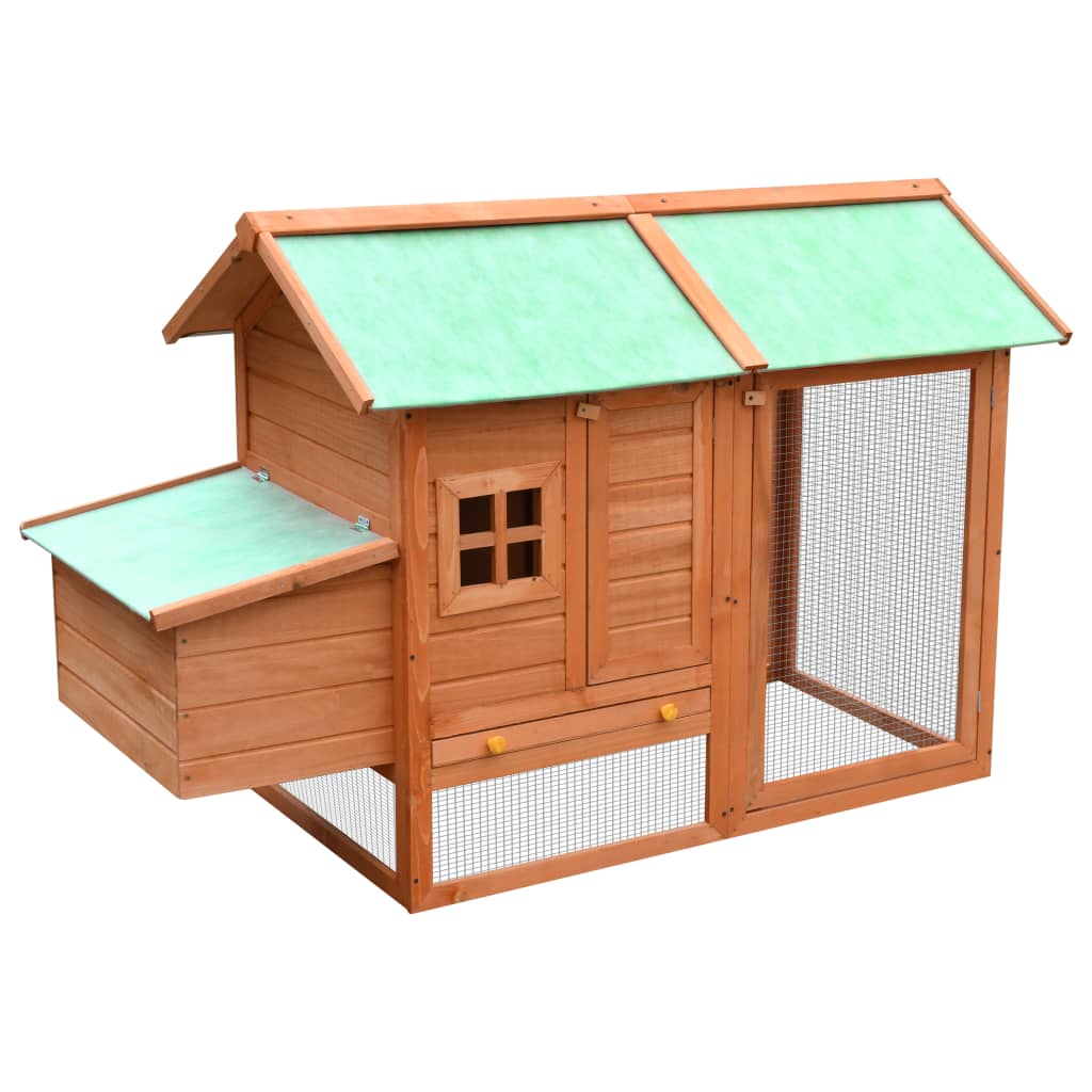 Chicken Cage 170X81X110 Cm Solid Pine & Fir Wood