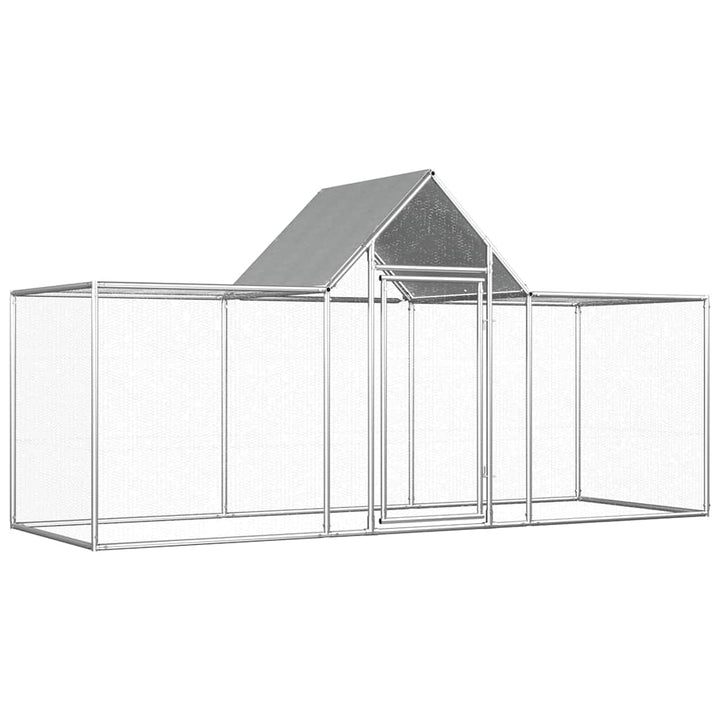Chicken Coop 9X1X1.5 M Galvanised Steel