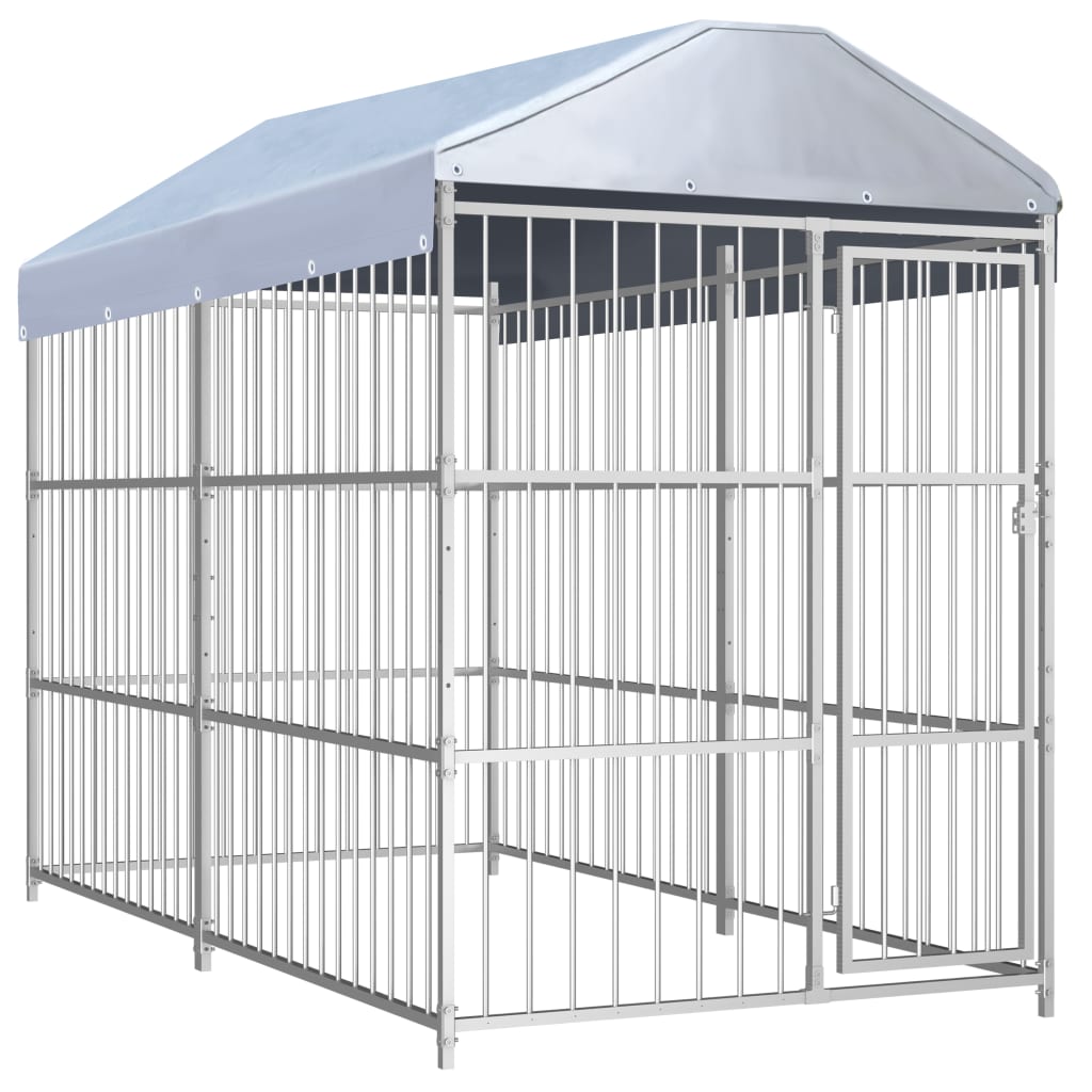 Outdoor Dog Kennel With Roof