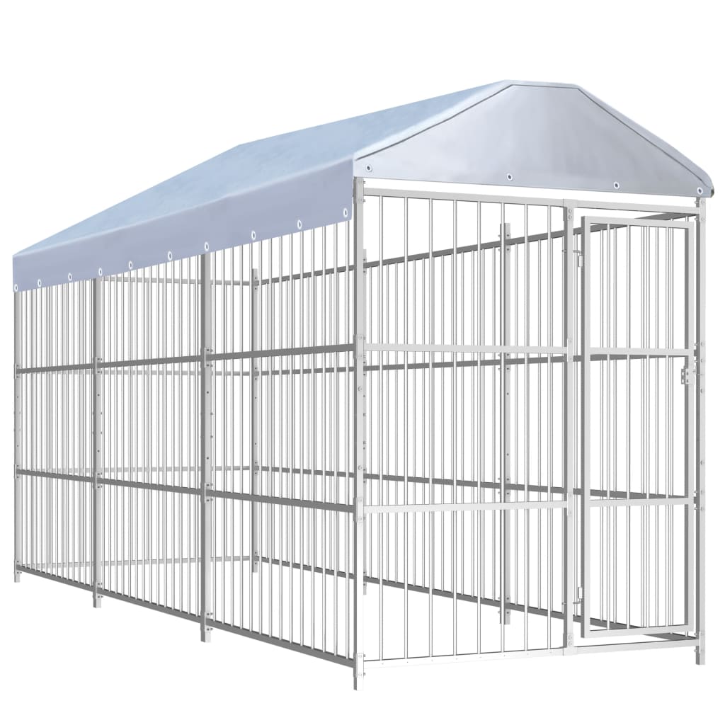 Outdoor Dog Kennel With Roof