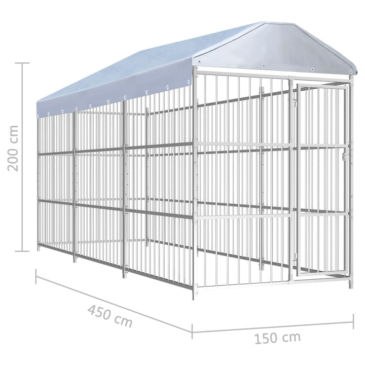 Outdoor Dog Kennel With Roof