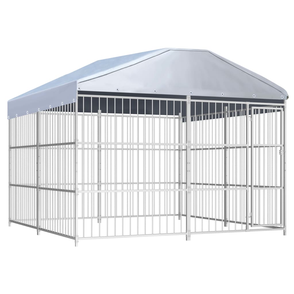 Outdoor Dog Kennel With Roof