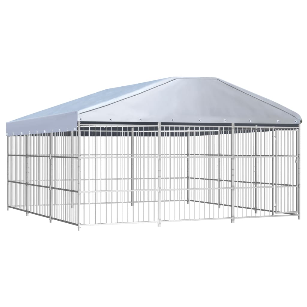 Outdoor Dog Kennel With Roof