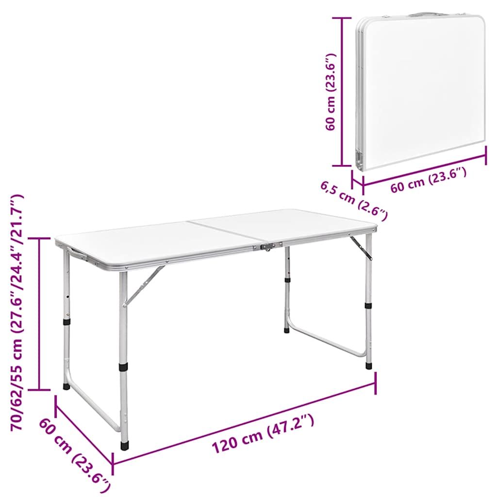 Foldable Camping Height Adjus Aluminium