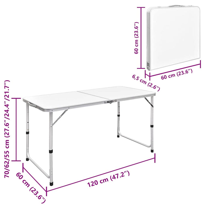Foldable Camping Height Adjus Aluminium