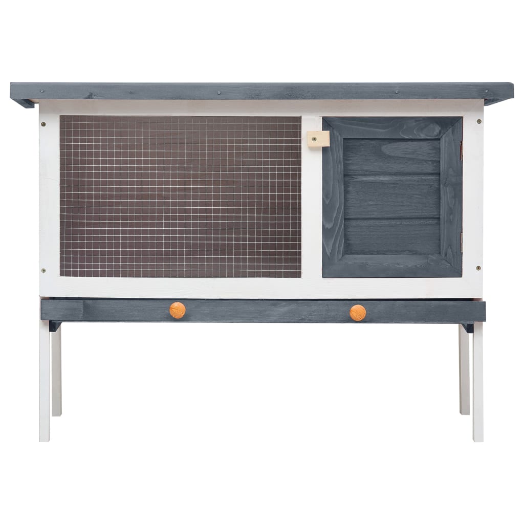 Outdoor Rabbit Hutch 1 Layer Wood