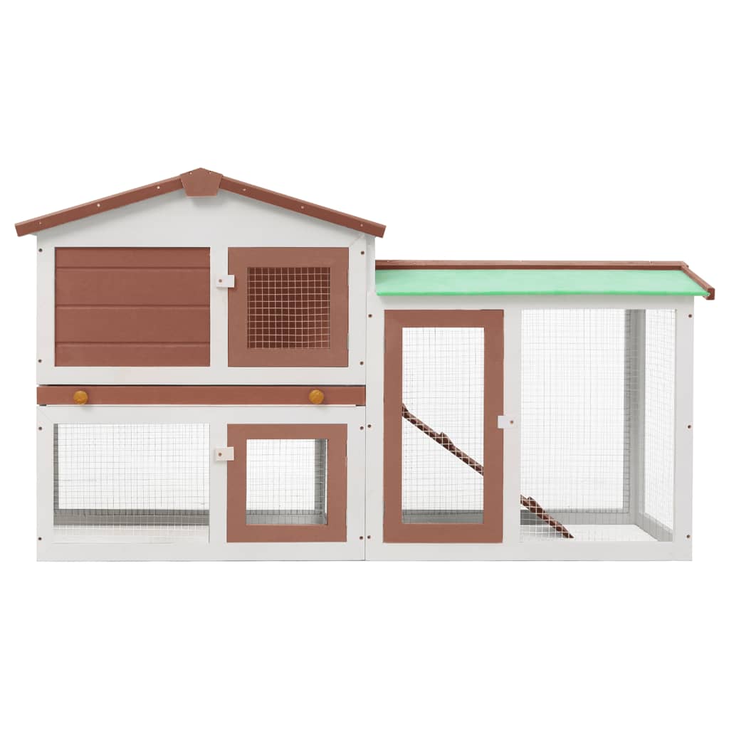 Outdoor Large Rabbit Hutch 145 X 45 X 84 Wood