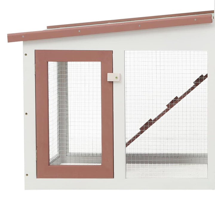 Outdoor Large Rabbit Hutch 201X45X85 Cm Wood