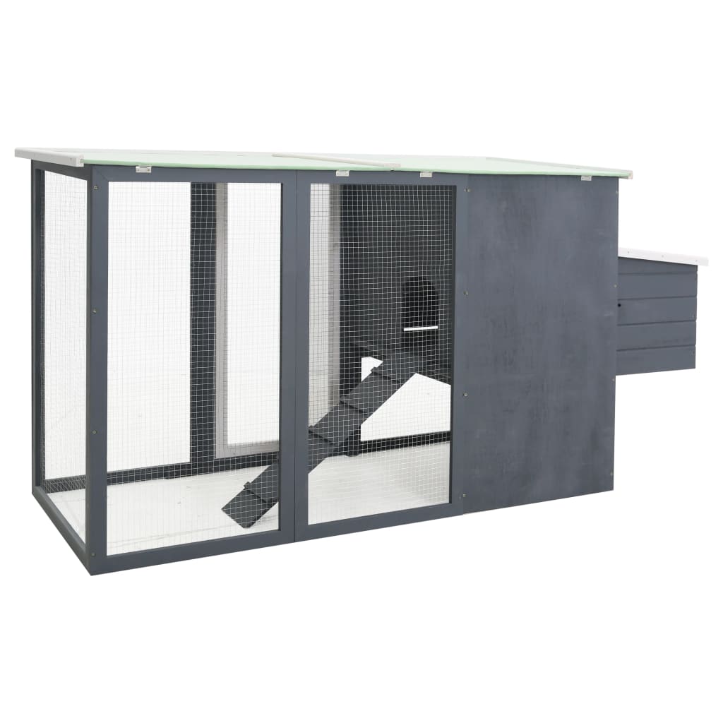 Outdoor Chicken Cage Hen House With 1 Egg Cage Wood