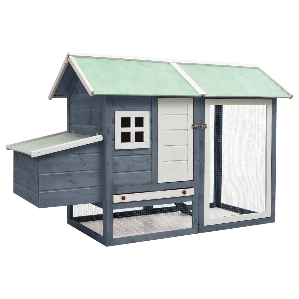 Chicken Cage 170X81X110 Cm Solid Pine & Fir Wood