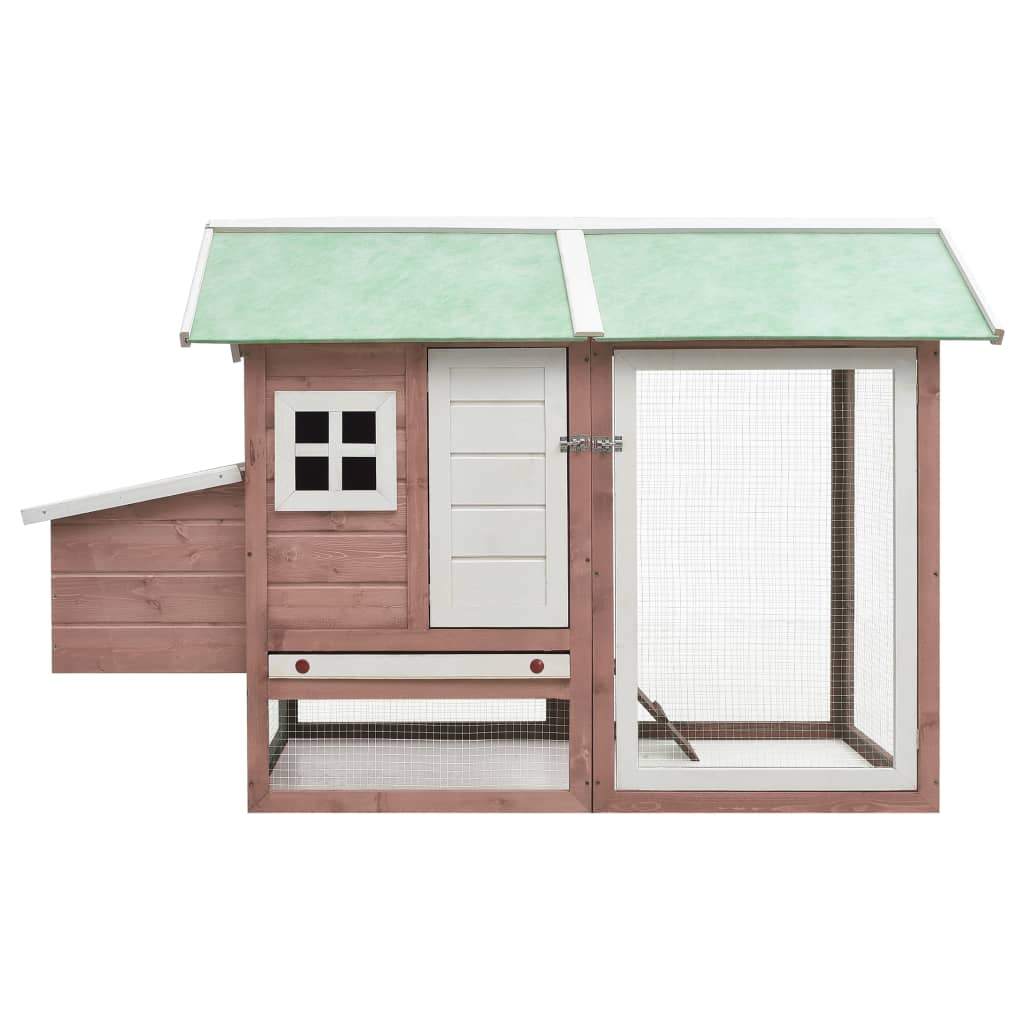 Chicken Cage 170X81X110 Cm Solid Pine & Fir Wood