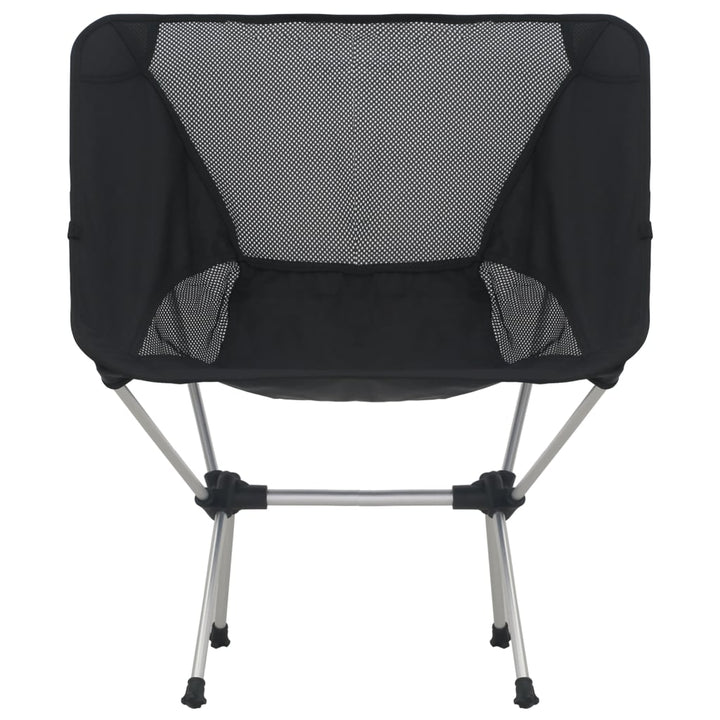 2X Folding Camping Chairs With Carry Bag 54X50X65 Cm Aluminium