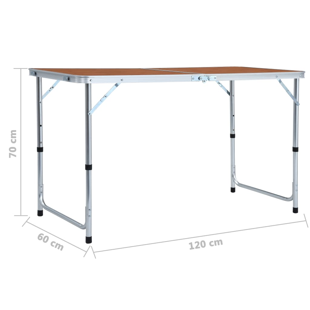 Foldable Camping Table Aluminium