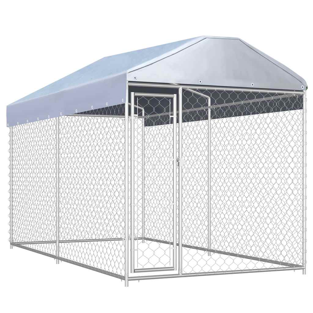 Outdoor Dog Kennel With Roof