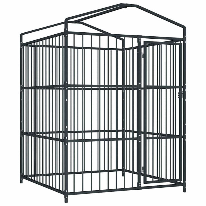 Outdoor Dog Kennel With Roof 150X150X210 Cm