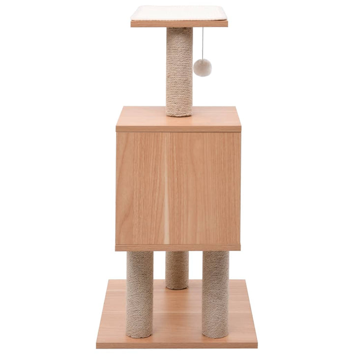 Cat Tree With Sisal Scratching Mat 82 Cm
