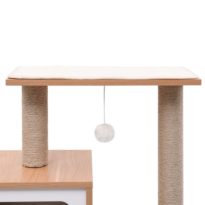 Cat Tree With Sisal Scratching Mat 82 Cm