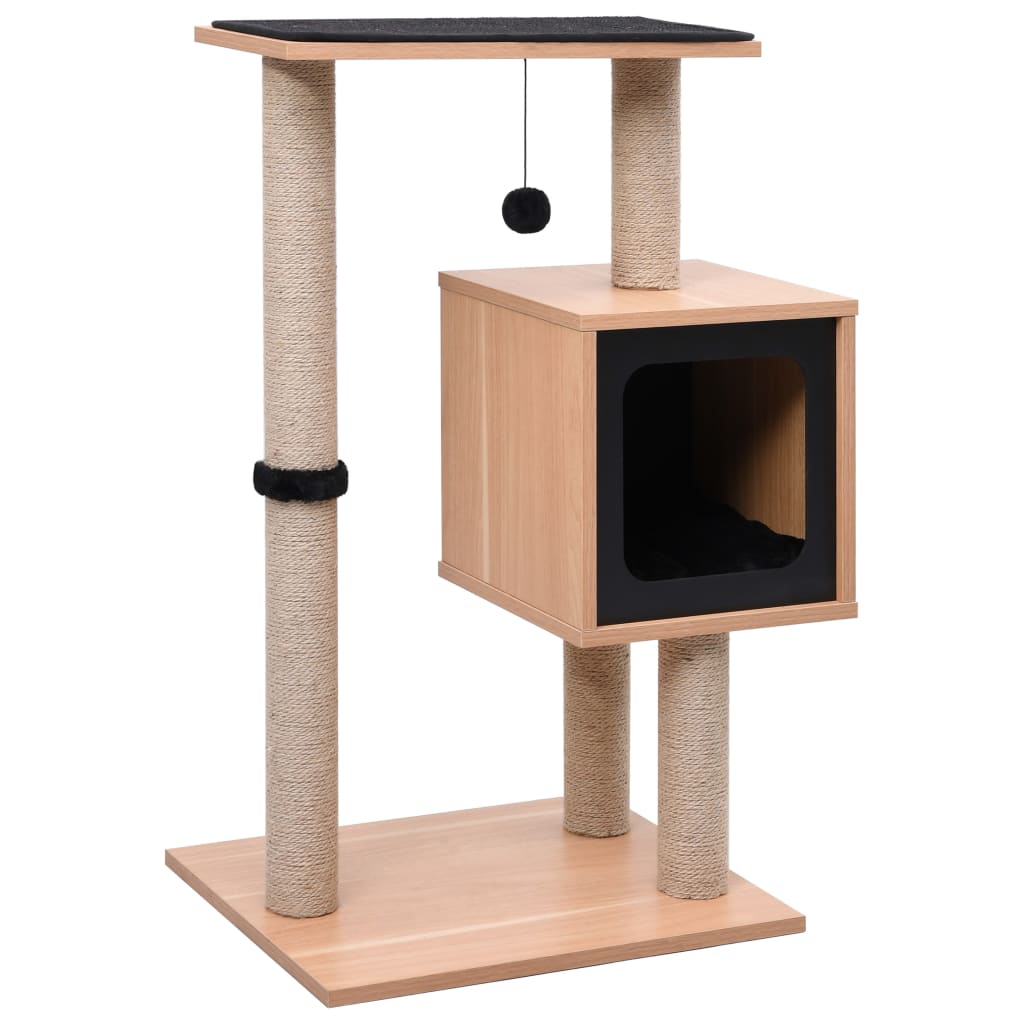 Cat Tree With Sisal Scratching Mat 82 Cm