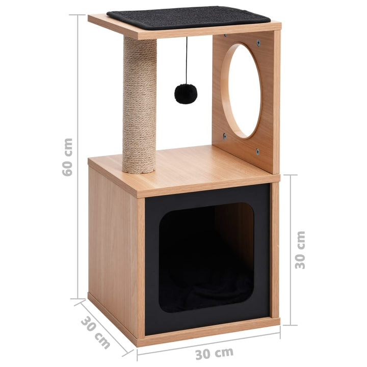 Cat Tree With Sisal Scratching Mat 60 Cm